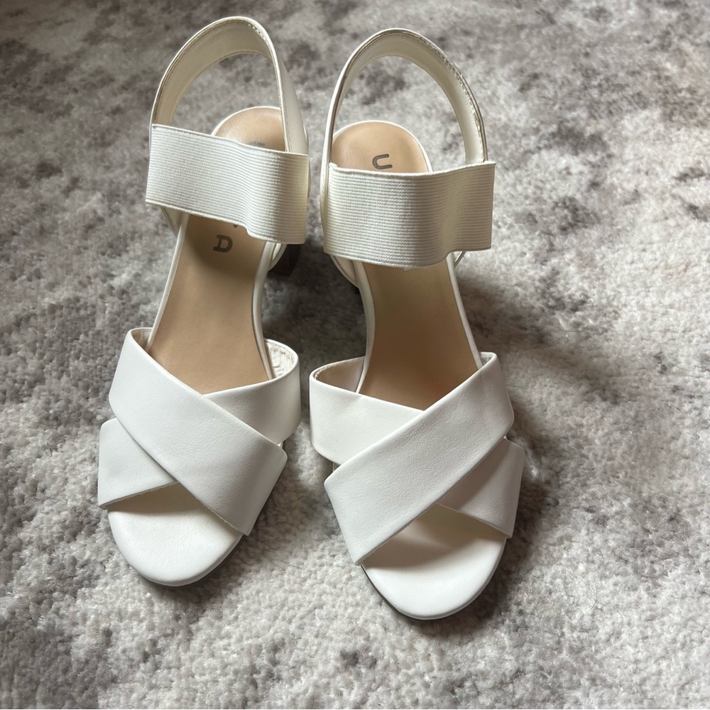 White block heels